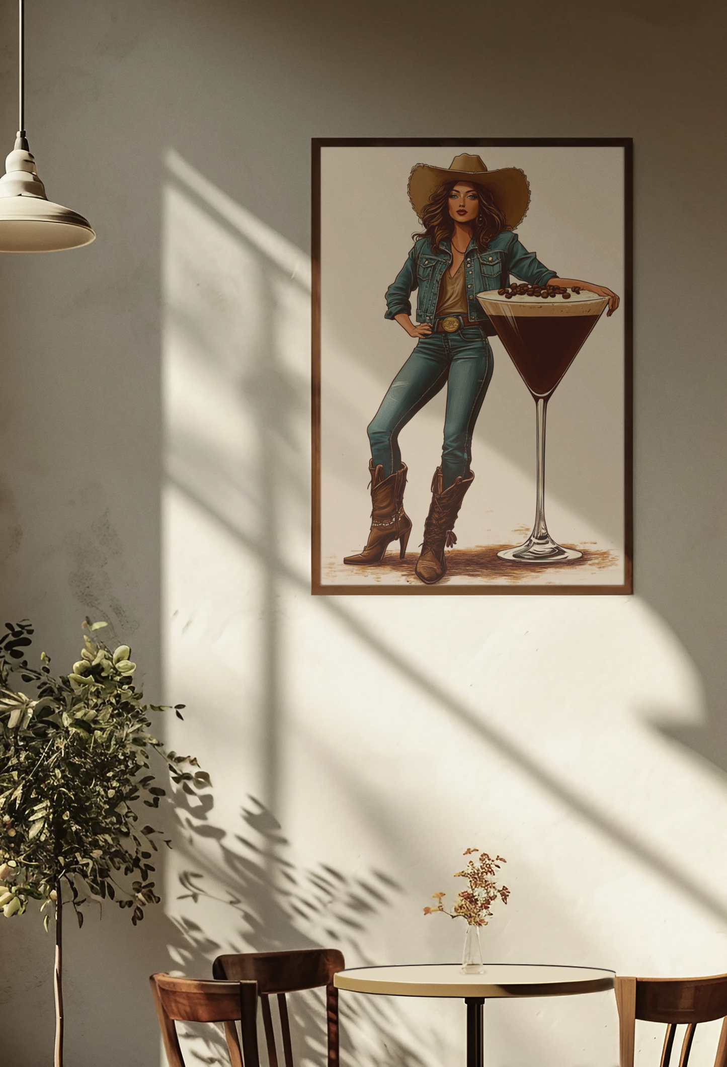 Cowgirl Espresso Martini Wall Art