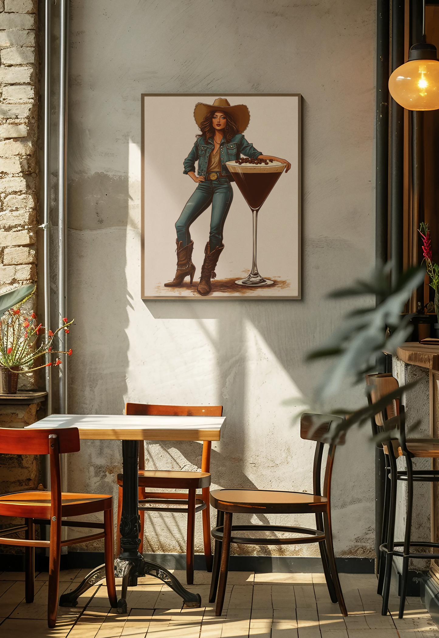 Cowgirl Espresso Martini Wall Art