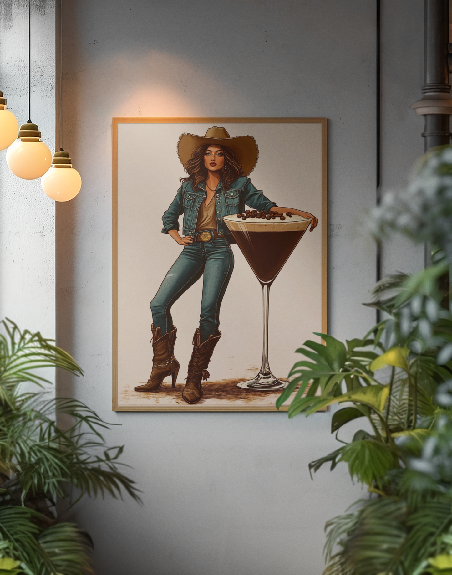 Cowgirl Espresso Martini Wall Art