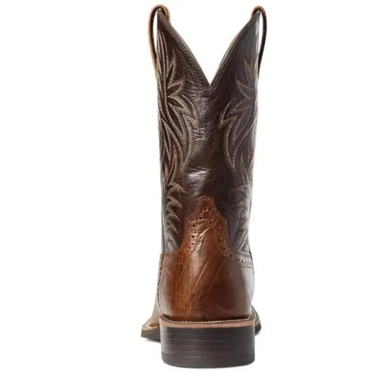 Classic Western Cowboy Boots - Brown & Black